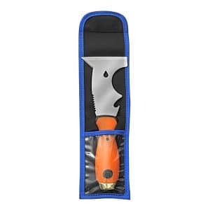 Couteau Riflard Multi-Usage + Mini Trousse - Trousse avec passant ceinture de 1 Couteau Riflard Multi-usage Lame Acier Inoxydable. Manche bi-matière