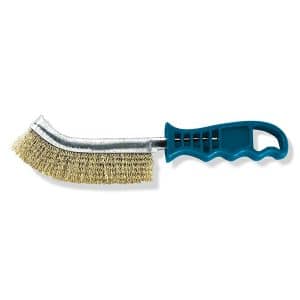 Brosse Métallique Convexe - Une rangée. Fil acier trempé ondulé. Manche plastique ergonomique. - RACLOIRS ET GRATTOIRS PREP Ciret