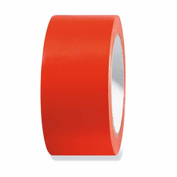 Jembal- Lot 6 rouleaux rubans adhésif PVC orange de chantier 33 m/m x 50  mètres masquage pienture, btp, bâtiment, isolant électricité