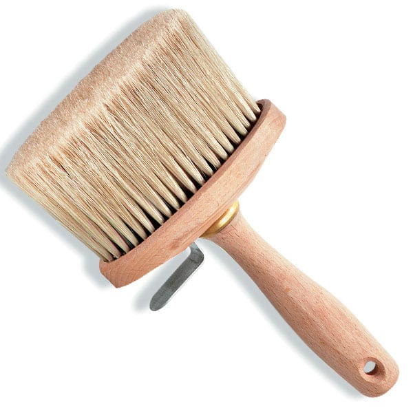 Brosse à Encoller Ovale Pures Soies Blanches 130 x 65 mm